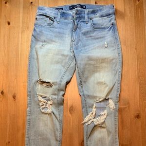 Hollister Skinny Ripped Jeans, Size 28